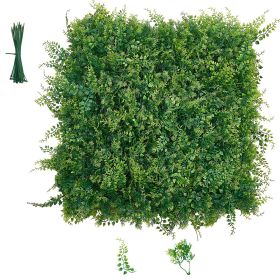 Artificial Plant Wall, 12PCS 20 x 20 in Artificial Boxwood Panels, Sun Protection Greenery Backdrop Privacy Hedge Fence, Fake Grass Screen for Weddin