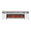 Fireplace TV Stand, Farmhouse Fireplace TV Stand for TVs up to 100 inch, Farmhouse Entertainment Center with 60 inch Fireplace & Storage Drawers for