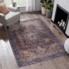 MAVAL Burgundy Washable Rug 96*60 inch Area Rug (Burgundy,96*60 inch)