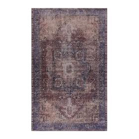 MAVAL Burgundy Washable Rug 96*60 inch Area Rug (Burgundy,96*60 inch)