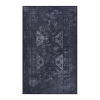 MAVAL Black Washable Rug 96*60 inch Area Rug (Black+Gray,96*60 inch)