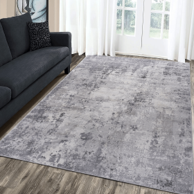 MARFI Collection 90*63 inch Light Grey / Abstract Area Rug