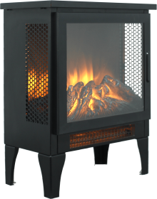 18 inch Freestanding Electric Fireplace Stove heater with 3D Flame effect