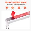 Ceiling Curtain Track Set, 9.9 FT/3 Meter, Self Adhesive, No Drill Ceiling Track System for Curtains, Room Divider Curtain Track Ceiling Mounted for