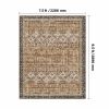 Area Rug, 7.5 x 9.5 ft Large Washable Rug, Non-Slip and Tear-Resistant Soft Carpet, Pet & Child Friendly Vintage Area Rugs, Indoor Mat for Bedroom, L