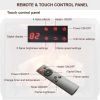 23 inch Infrared heating electric fireplace insert, with log set & realistic flame, remote control with timer, overheating protection
