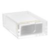 Acrylic Napkin Holder, 9.1 x 5.5 x 2.6 inch, Clear Bathroom Guest Towel Storage Tray with U-Shaped Opening, Disposable Paper Towel Holder for Bathroo