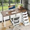 Computer Desk with 5 Drawers, Modern Study Table Writing Desk