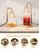 Candle Warmer Lamps 2 Pack, Electric Wax Warmer Lamp with Timer for Jar Candles, Aesthetic Home Decor, Housewarming Gifts for Women, Adjustable Heigh
