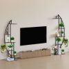Plant Stand Indoor with Grow Lights, 63 in Tall 6-Tiered Lighted Plant Shelf, 2 Pack Metal Corner Plants Holder, 3 Timer & 10 Brightness, Half-Moon S