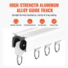 Ceiling Curtain Track Set, 11.8 FT/3.6 Meter, Sliding Ceiling Track System for Curtains, Room Divider Curtain Track Ceiling/Wall Mounted for Living R