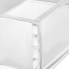Acrylic Napkin Holder, 9.1 x 5.5 x 2.6 inch, Clear Bathroom Guest Towel Storage Tray with U-Shaped Opening, Disposable Paper Towel Holder for Bathroo