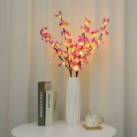 White Twig Branches 32IN 100 LED with Timer Battery Operated; Artificial Tree Branch with Warm White Lights for Holiday Xmas Party Decoration Indoor (Color: as pic E)