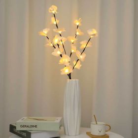 White Twig Branches 32IN 100 LED with Timer Battery Operated; Artificial Tree Branch with Warm White Lights for Holiday Xmas Party Decoration Indoor (Color: as pic G)