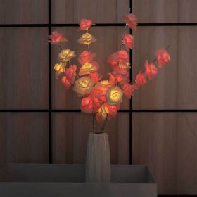 White Twig Branches 32IN 100 LED with Timer Battery Operated; Artificial Tree Branch with Warm White Lights for Holiday Xmas Party Decoration Indoor (Color: as pic B)