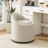 Barrel Chair with Storage 360Ã‚Â° Swivel Upholstered Vanity Chair