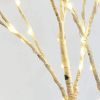 White Twig Branches 32IN 100 LED with Timer Battery Operated; Artificial Tree Branch with Warm White Lights for Holiday Xmas Party Decoration Indoor